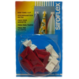 PINZA ROSSA ADESIVA PER SALVIETTA
