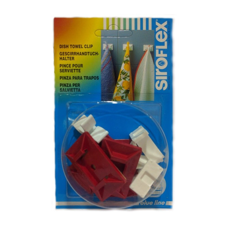 PINZA ROSSA ADESIVA PER SALVIETTA