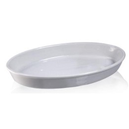 PIROFILA BIANCA DA FORNO OVALE CM 22