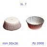 PIROTTINI IN CARTA PER MUFFIN MILLERIGHE N.7 - Pz 2000