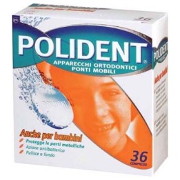 POLIDENT PER APPARECCHI BAMBINI 36 COMPRESSE