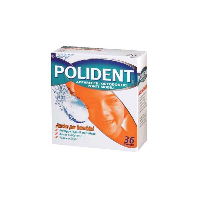 POLIDENT PER APPARECCHI BAMBINI 36 COMPRESSE