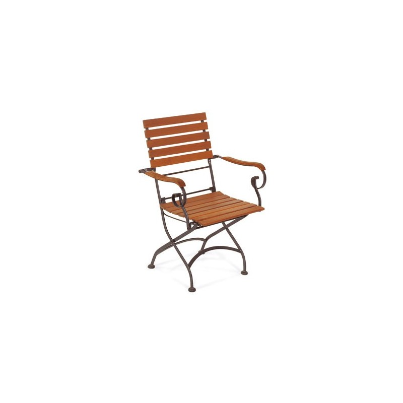 POLTRONA LEGNO METALLO RE GARDEN ART. 1222 SALICE