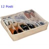 PORTA SCARPE ORGANIZER SCARPE CONTENITORE SOTTOLETTO 12 POSTI