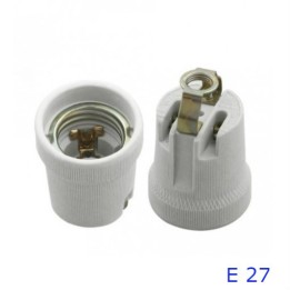 PORTALAMPADA GRANDE E27 IN CERAMICA