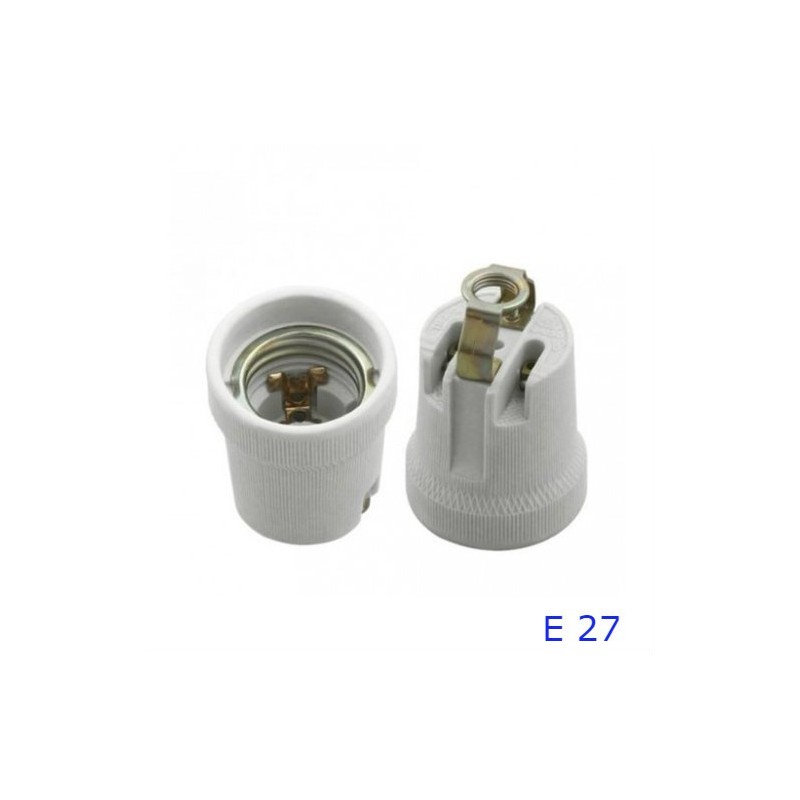PORTALAMPADA GRANDE E27 IN CERAMICA