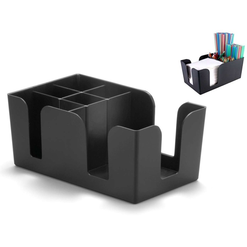 PORTAOGGETTI PER BANCO BAR CM 24x15x10 NERO