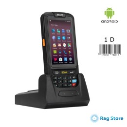 TERMINALE SCANNER BARCODE PDA ANDROID 1D CON BASE