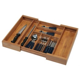 PORTAPOSATE ALLUNGABILE IN LEGNO DI BAMBU' CM 35-58x43x6
