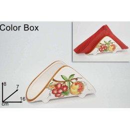 PORTATOVAGLIOLI CERAMICA UVA/MELOGRANO