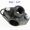 PRESA A STAFFA DUE BULLONI 32 x 3/4" IRRITEC
