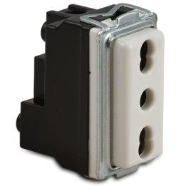 PRESA BIVALENTE SICURA 2P+T 16A MASTER