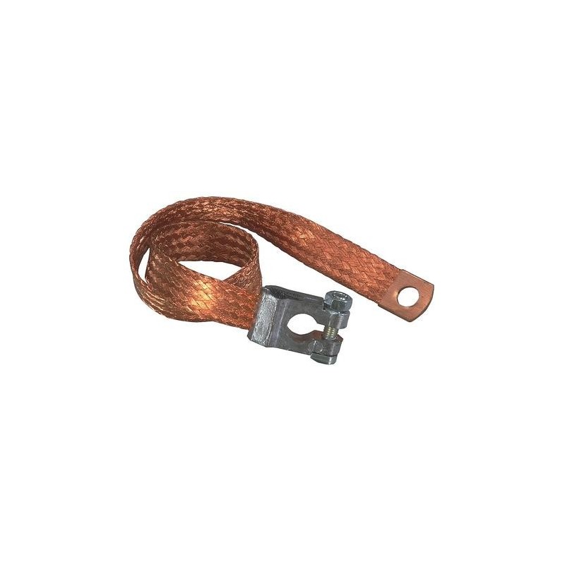 TRECCIA DI MASSA CON MORSETTO BATTERIA CM 40