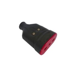 PRESA MOBILE VOLANTE BIVALENTE 10-16A+T ANTISCHIACCIAMENTO NERA