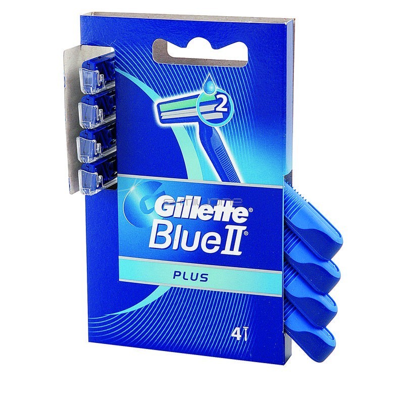 RASOIO GILLETTE BLUE II PLUS SENSIBILI Pz 4