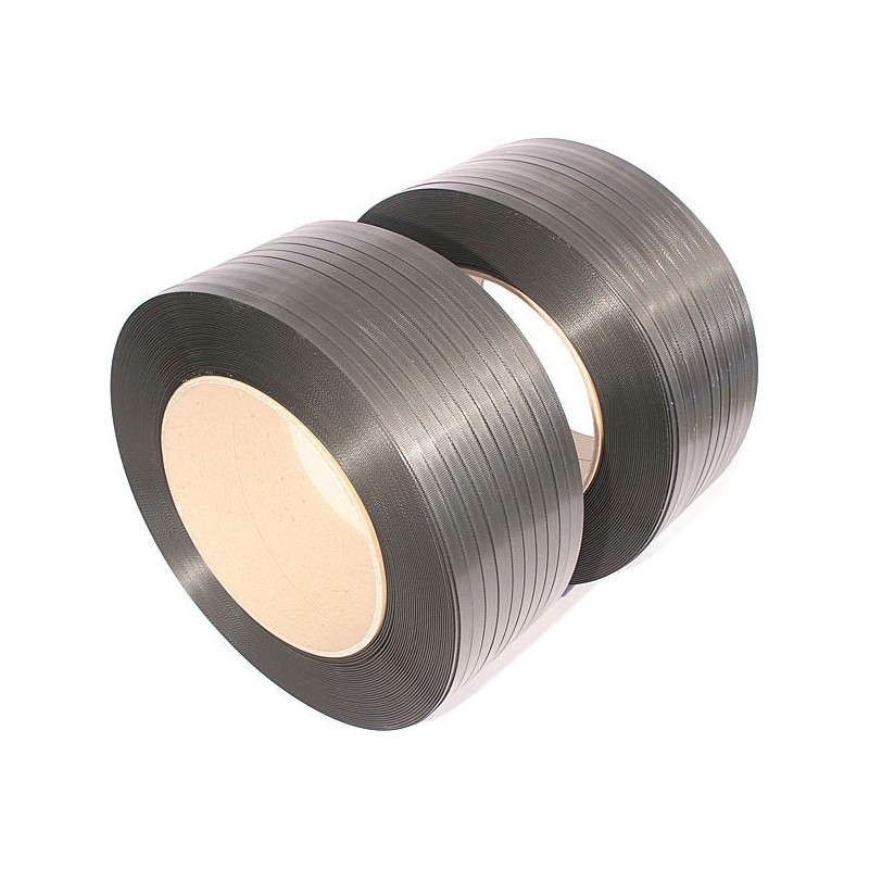 REGGIA IN POLIPROPILENE LARG. 15 MM x 1500 Mt SPES. 0,8 NERA