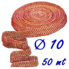 RETE ELASTICA SALUMI ROSSA N 10 x 50 mt