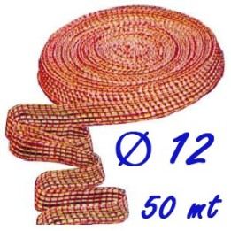RETE ELASTICA SALUMI ROSSA N 12 x 50 mt