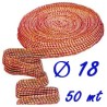 RETE ELASTICA SALUMI ROSSA N 18 x 50 mt