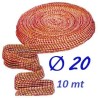 RETE ELASTICA SALUMI ROSSA N 20 x 10 mt