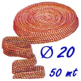 RETE ELASTICA SALUMI ROSSA N 20 x 50 mt