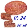RETE ELASTICA SALUMI ROSSA N 24 x 50 mt