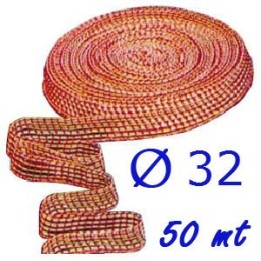 RETE ELASTICA SALUMI ROSSA N 32 x 50 mt