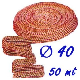 Rete elastica salumi rossa 40 maglie 50 mt | Prosciutti e culatelli