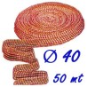 Rete elastica salumi rossa 40 maglie 50 mt | Prosciutti e culatelli