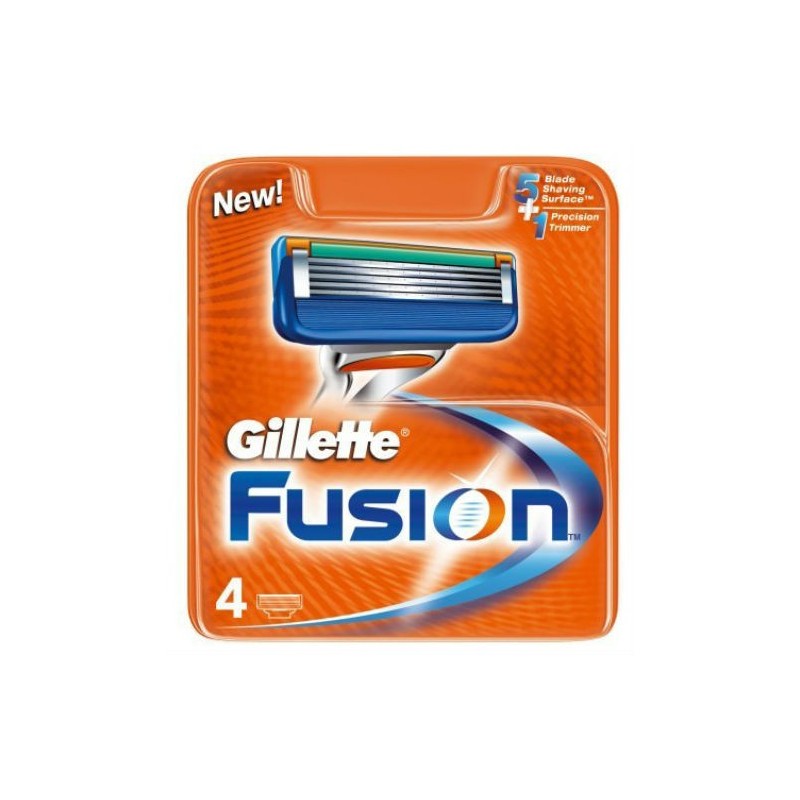 RICARICA LAME RASOIO GILLETTE FUSION 4 Pz