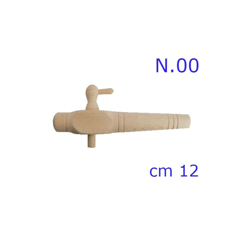 RUBINETTO LEGNO PER BOTTE N 00 - 12 CM