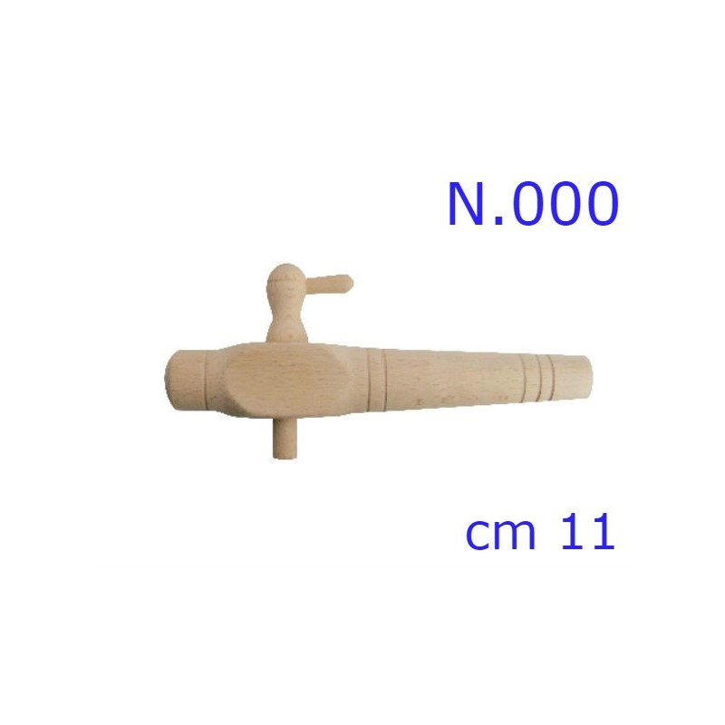 RUBINETTO LEGNO PER BOTTE N 000 - 11 CM