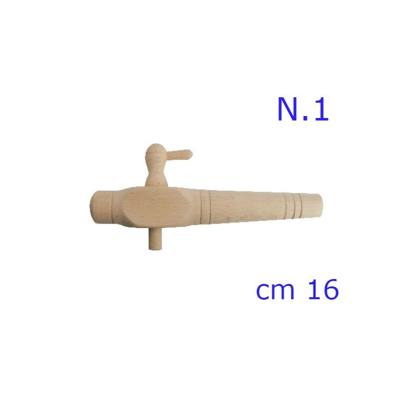 RUBINETTO LEGNO PER BOTTE N 1 - 16 CM