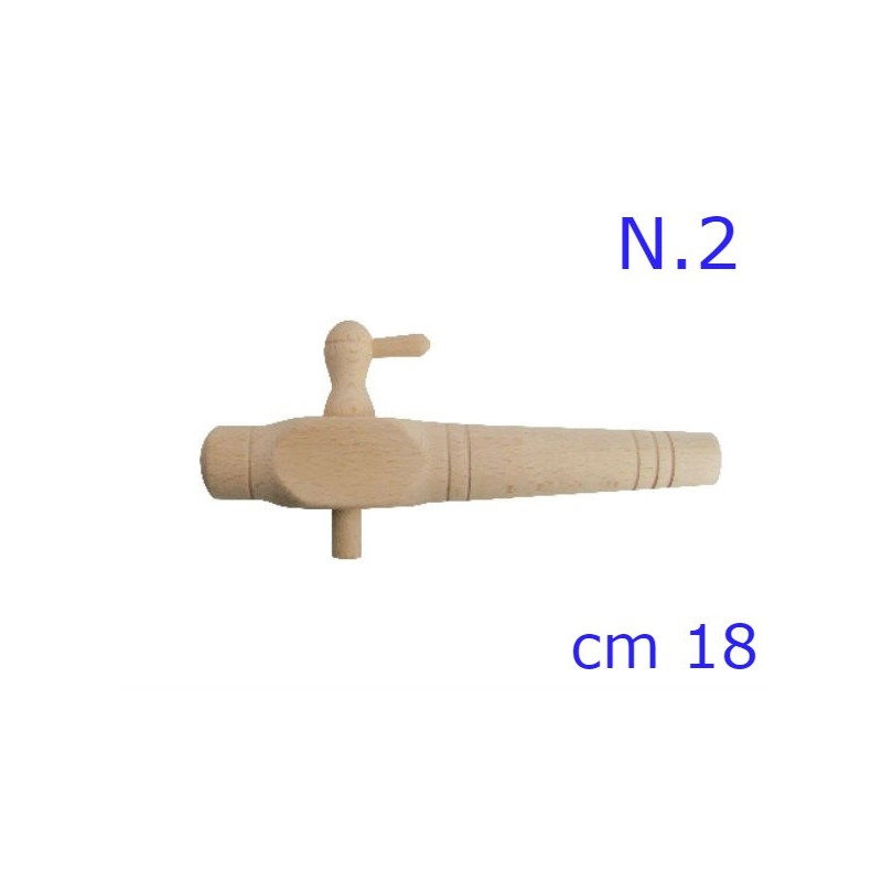 RUBINETTO LEGNO PER BOTTE N 2 - 18 CM
