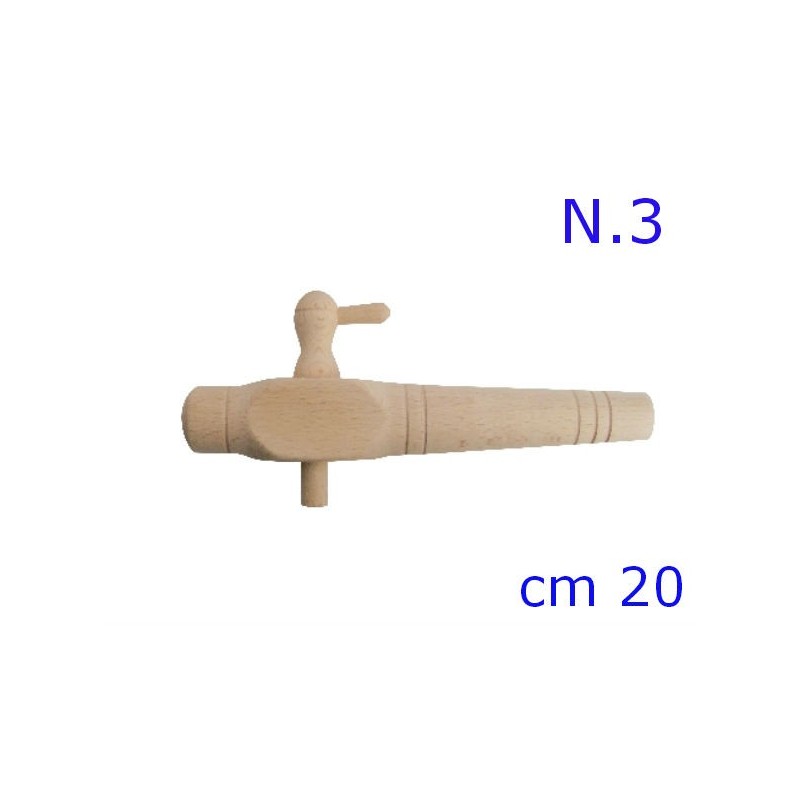 RUBINETTO LEGNO PER BOTTE N 3 - 20 CM