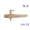 RUBINETTO LEGNO PER BOTTE N 4 - 22 CM