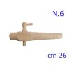 RUBINETTO LEGNO PER BOTTE N 6 - 26 CM
