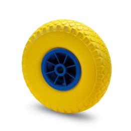 RUOTA PER CARRELLO PIENA GIALLA