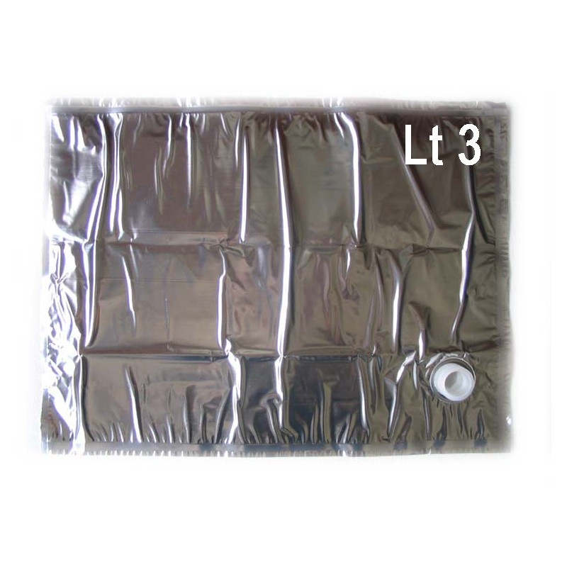 CONTENITORE PER VINO BAG-IN-BOX LT 3 (SACCA+SCATOLA)