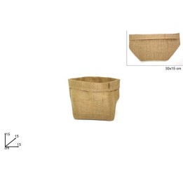 SACCHETTO IN JUTA NATURALE CESTINO PANE CM 15