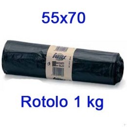 SACCHI SPAZZATURA NEW KILOSAC CM 55x70 NERI KG 1