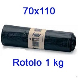 SACCHI SPAZZATURA NEW KILOSAC CM 70x110 NERI KG 1