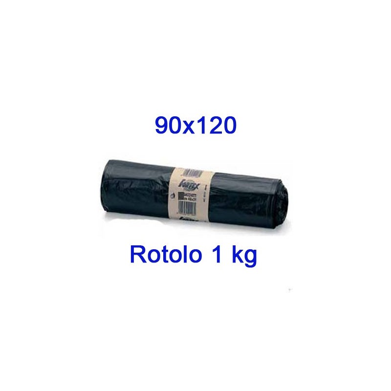 SACCHI SPAZZATURA NEW KILOSAC CM 90x120 NERI KG 1