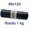 SACCHI SPAZZATURA NEW KILOSAC CM 90x120 NERI KG 1