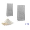 Sacchetto in carta kraft bianca per farina e semola da 1 kg