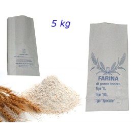 Sacco Carta per Farina 5 kg con Stampa Grano Tenero | Professionale – Ragstore