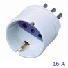 ADATTATORE SCHUKO 16A BIANCO