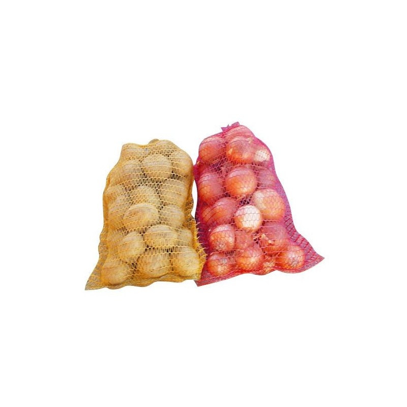 SACCO RETE RASCHEL PER ORTAGGI CON LACCETTO CM 35x50