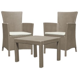 SALOTTO RESINA RATTAN ROSARIO Pz 3 SABBIA