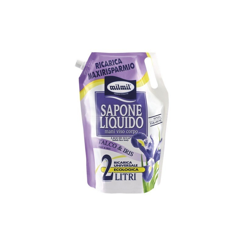 SAPONE LIQUIDO MIL MIL RICARICA 2 lt TALCO & IRIS